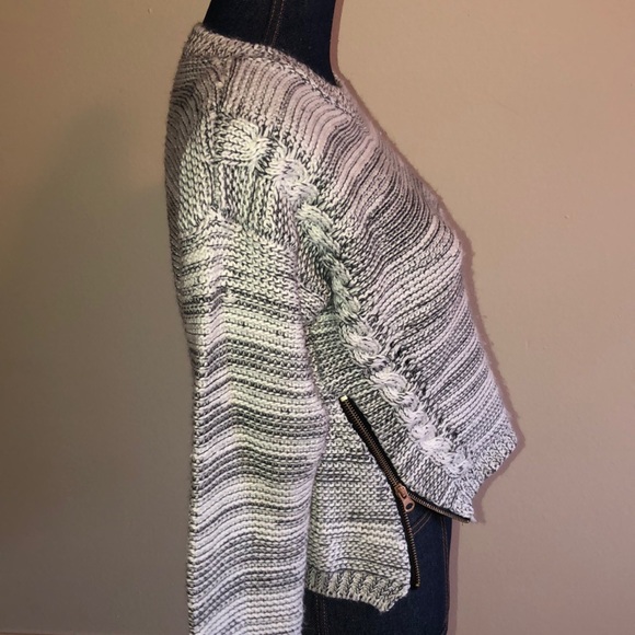 L’ATISTE Zipper Detail Chunky Knit Sweater Small - Picture 3 of 8